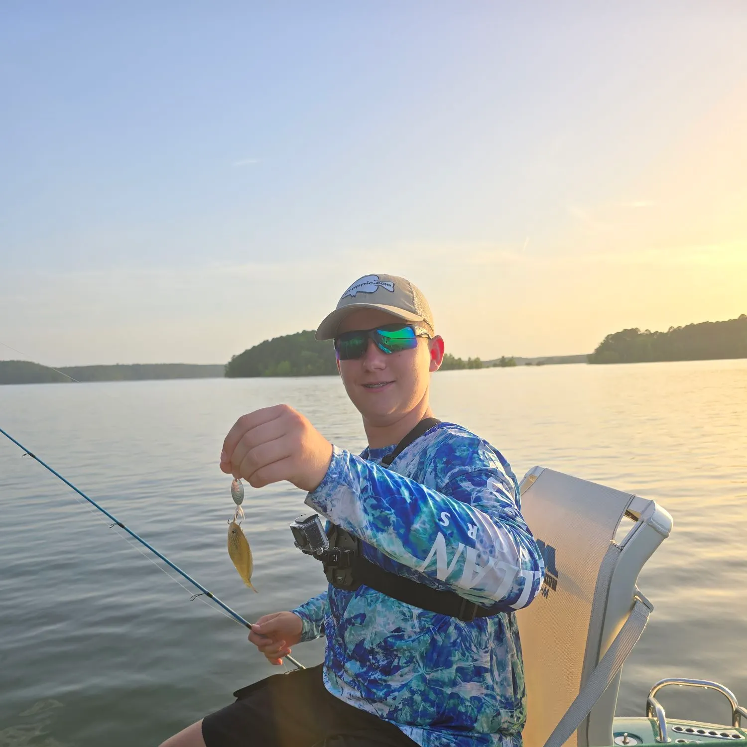Green sunfish caught on Fishbrain