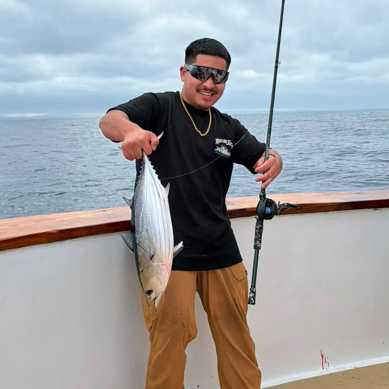 Skipjack tuna caught on Fishbrain