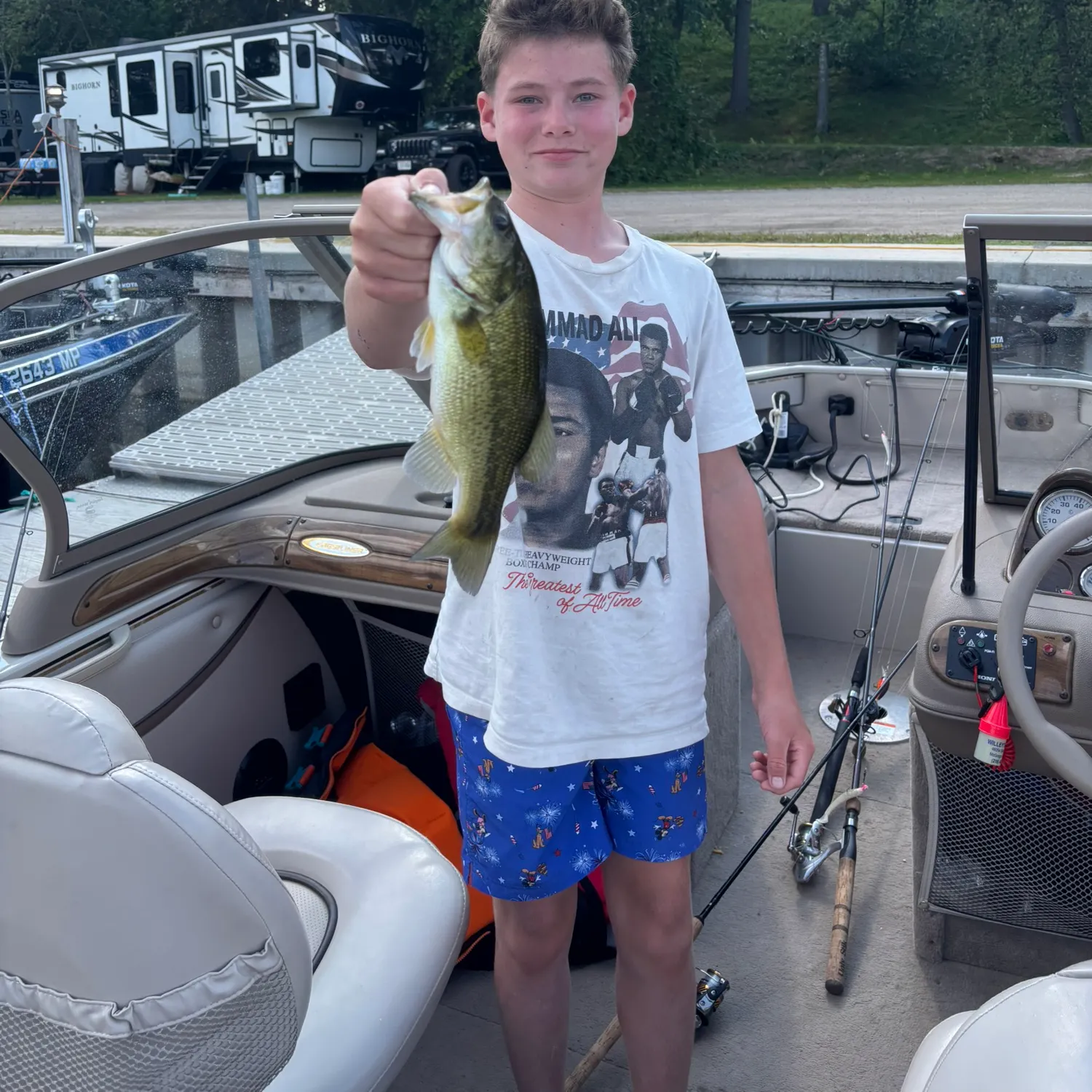 Largemouth bass caught on Fishbrain