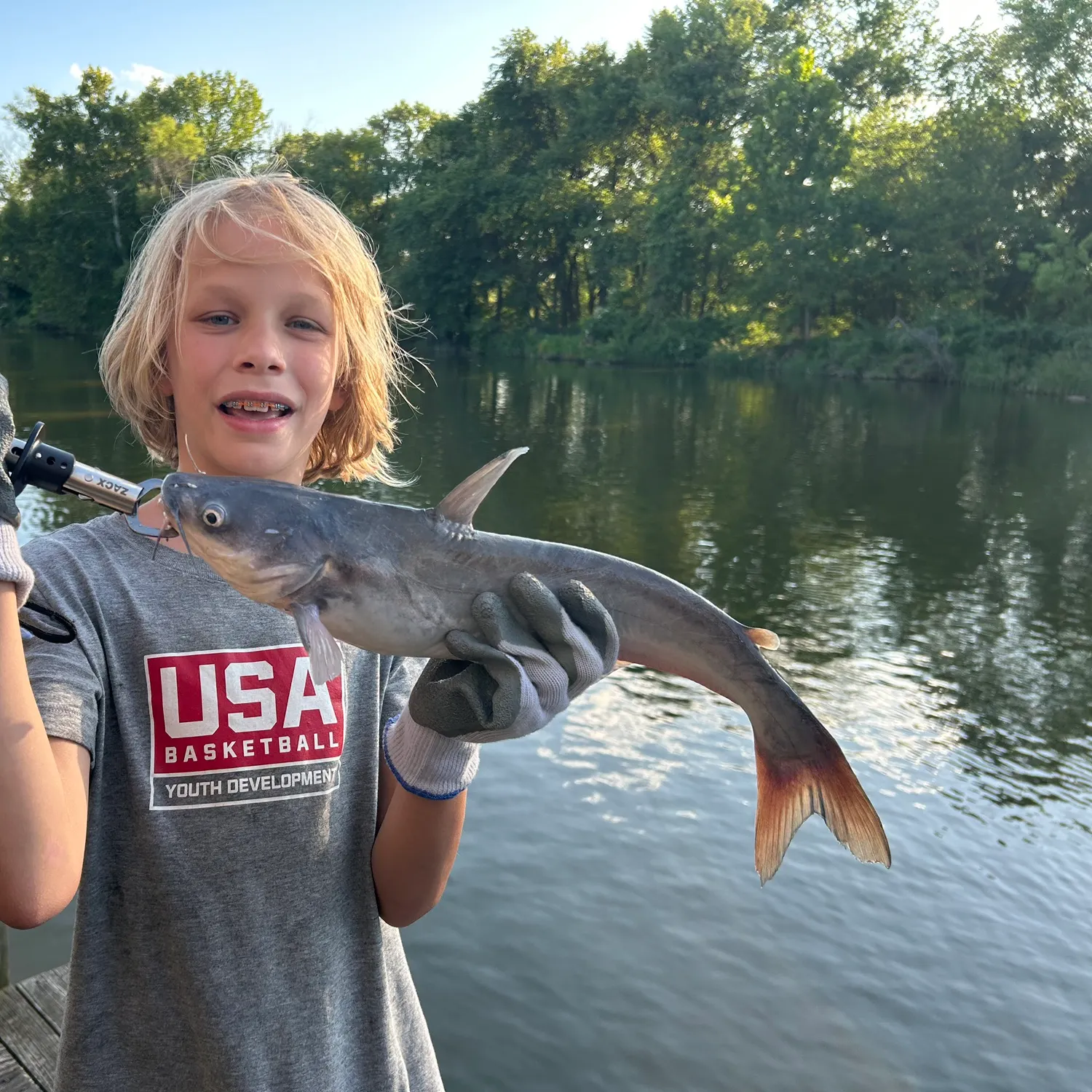 Blue catfish caught on Fishbrain