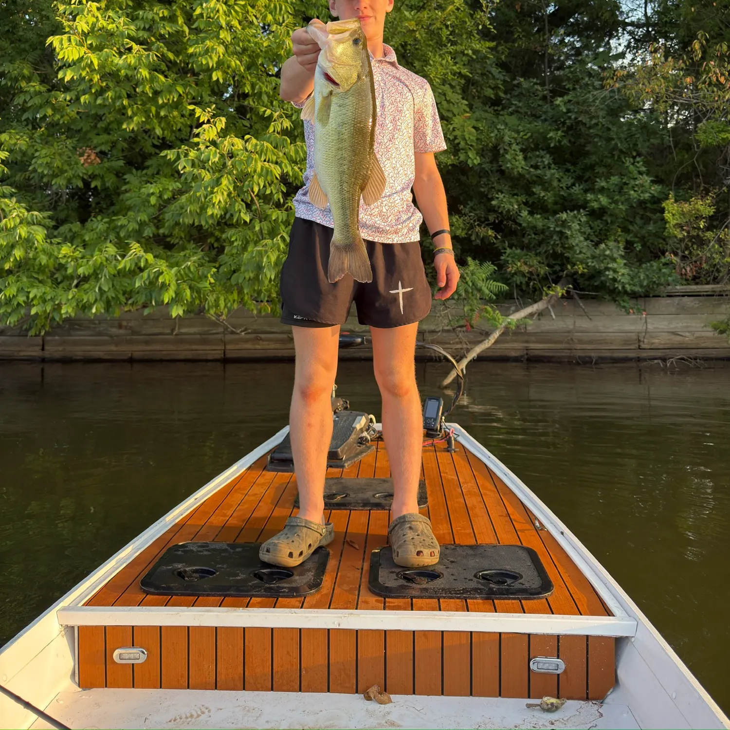 Largemouth bass caught on Fishbrain