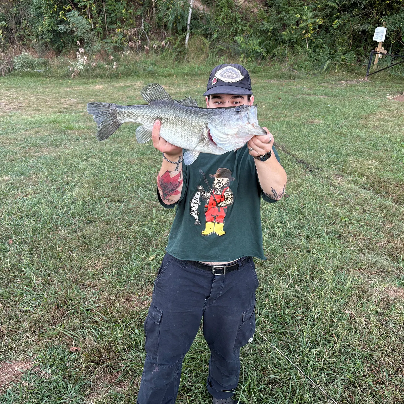 Largemouth bass caught on Fishbrain
