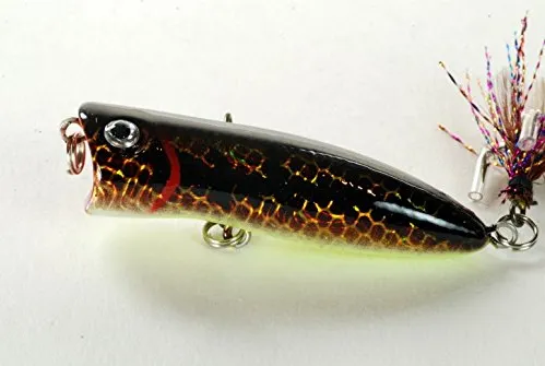 Holographic Trout Topwater Popper 2.16-Inch 0.18-Ounce