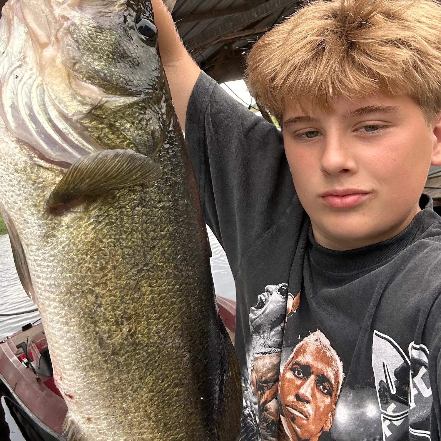 Largemouth bass caught on Fishbrain