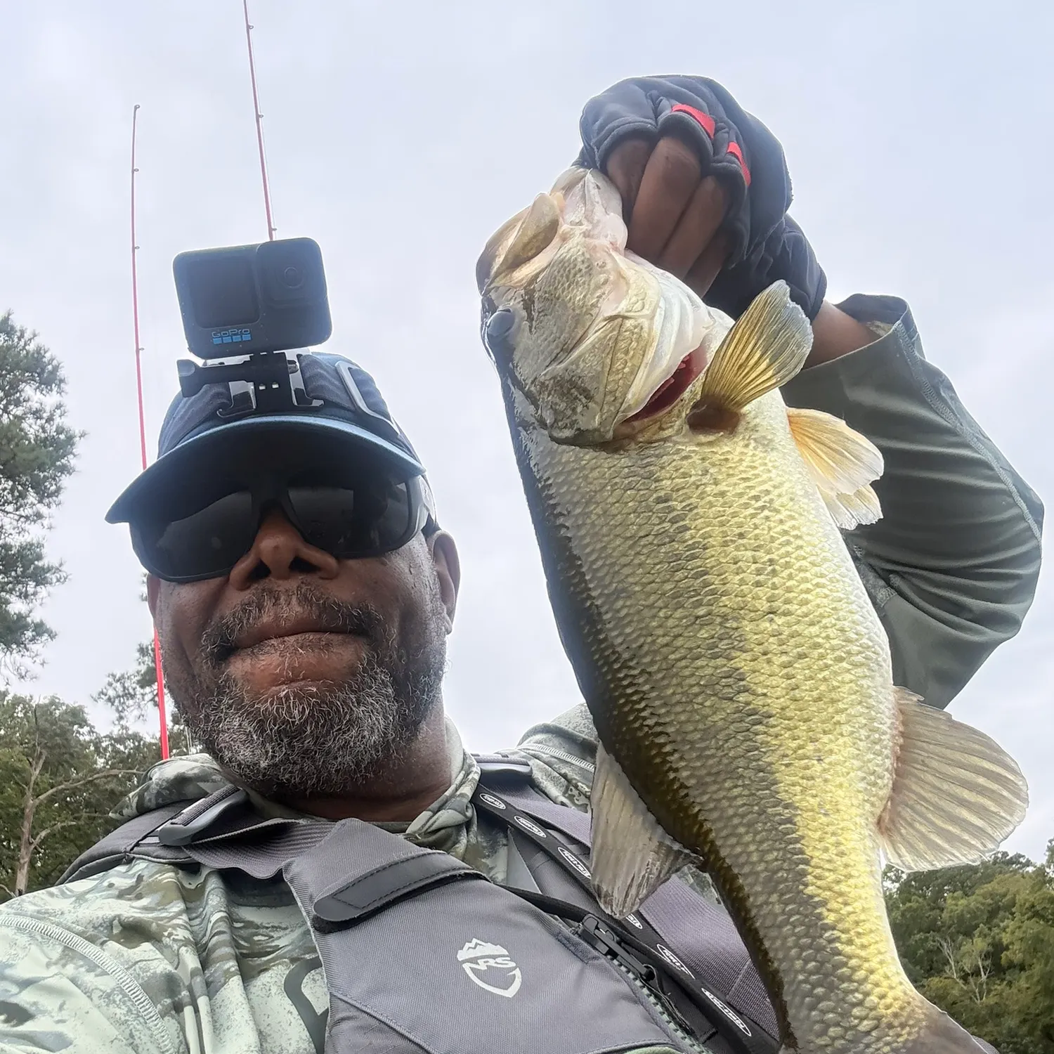 Largemouth bass caught on Fishbrain