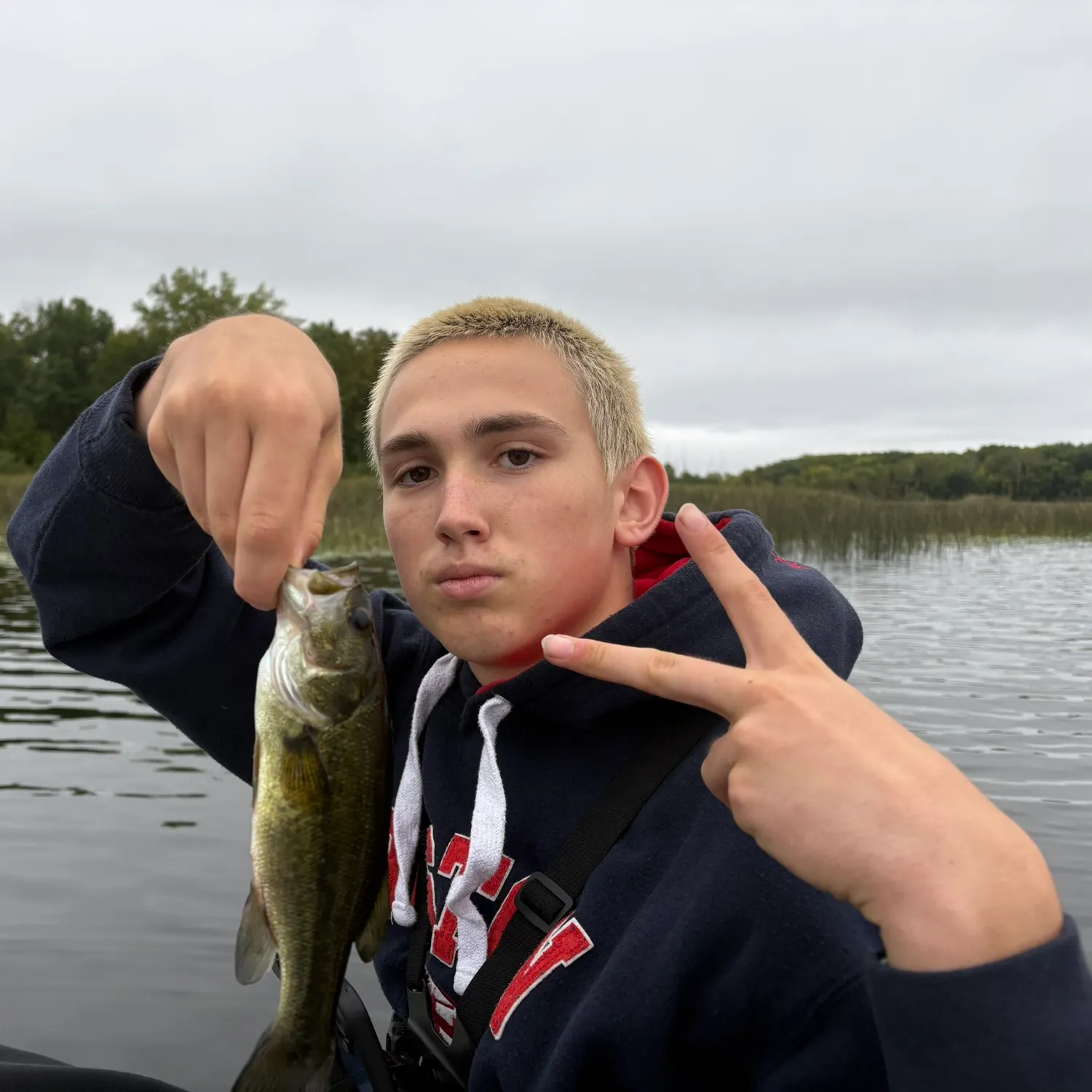 Largemouth bass caught on Fishbrain