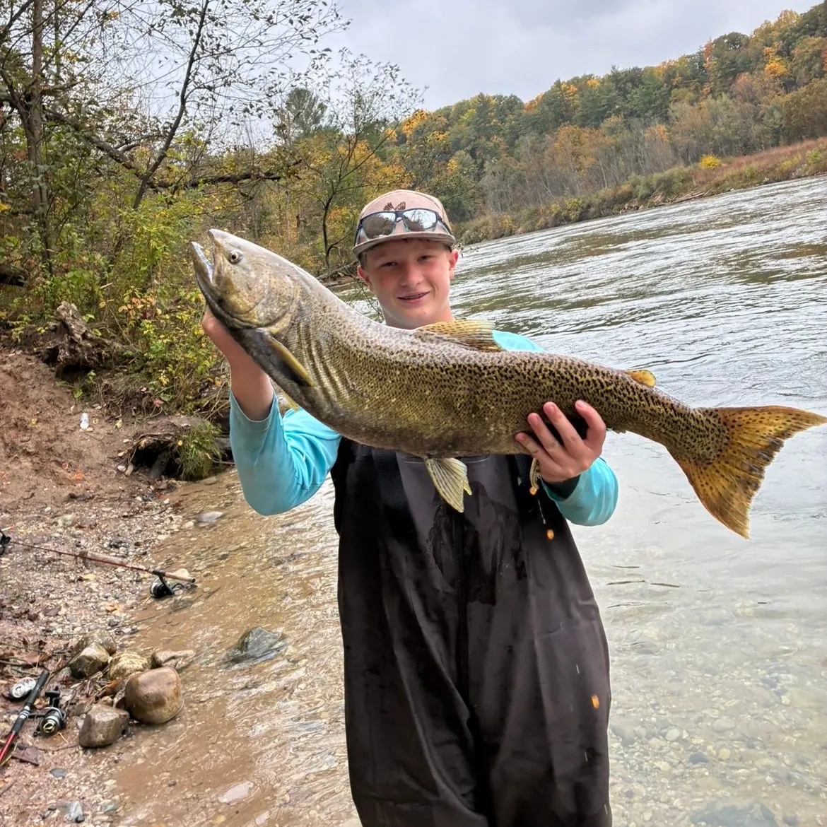 Chinook salmon caught on Fishbrain