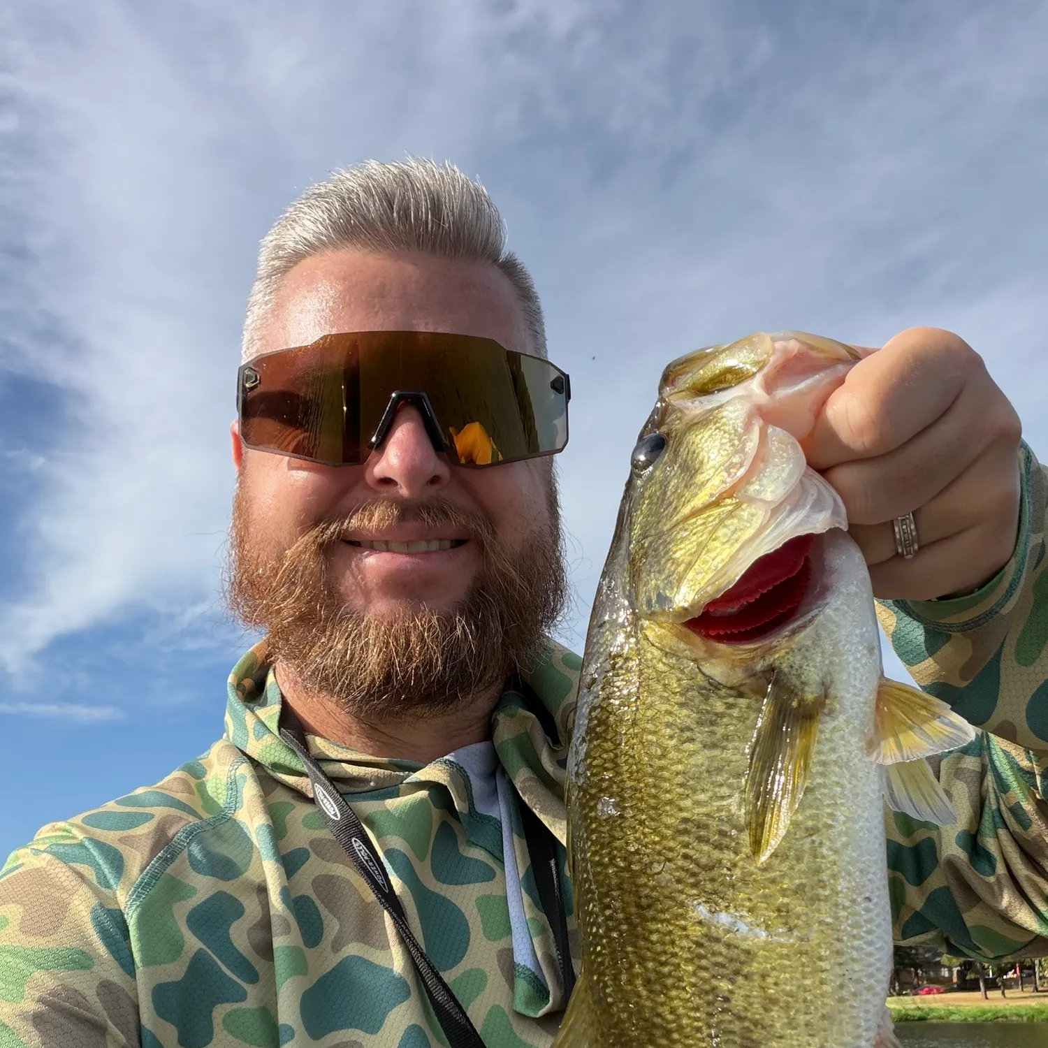 Largemouth bass caught on Fishbrain