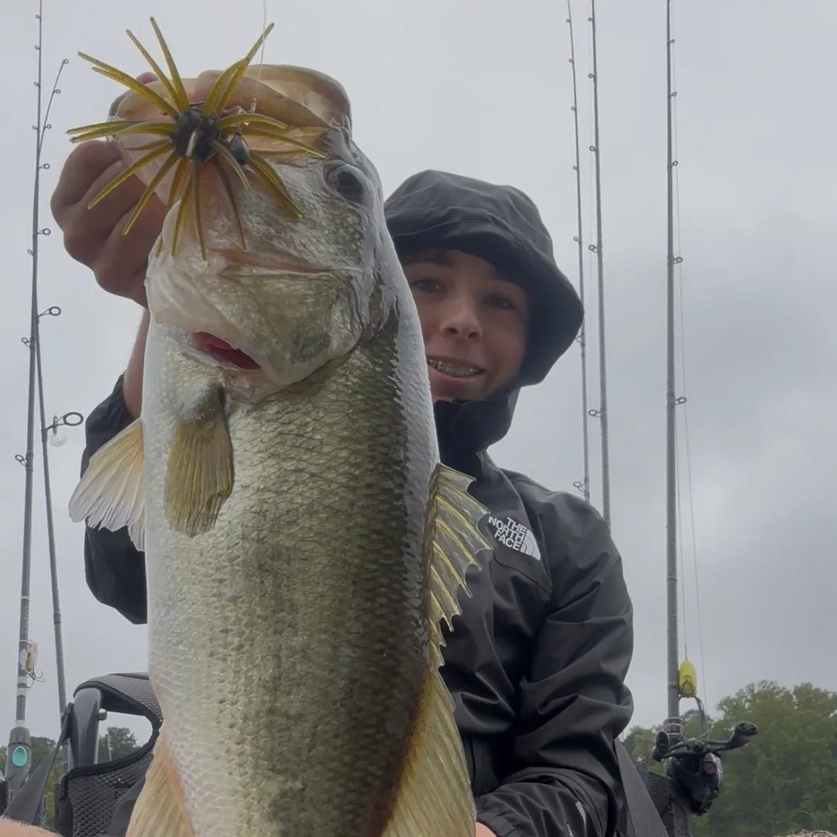 Largemouth bass caught on Fishbrain