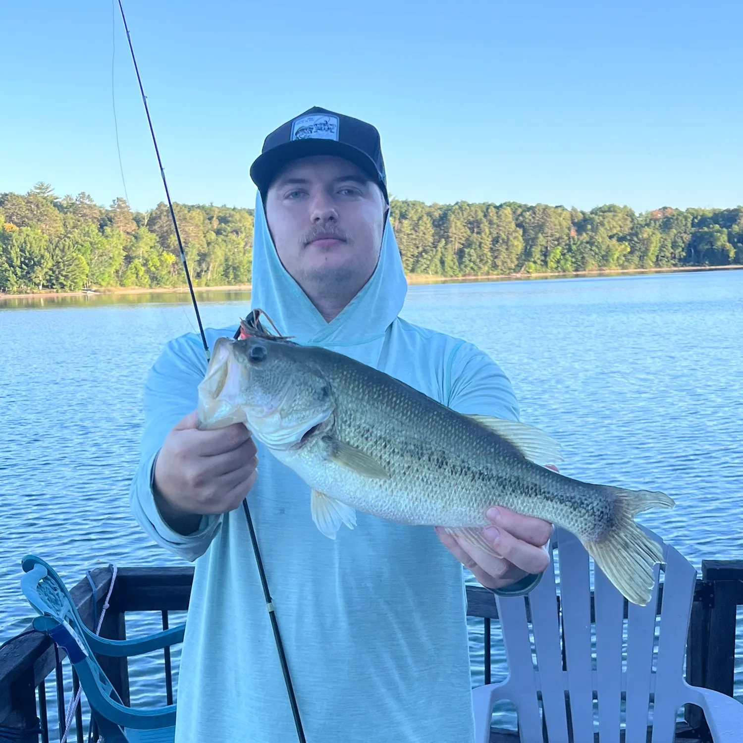 Largemouth bass caught on Fishbrain