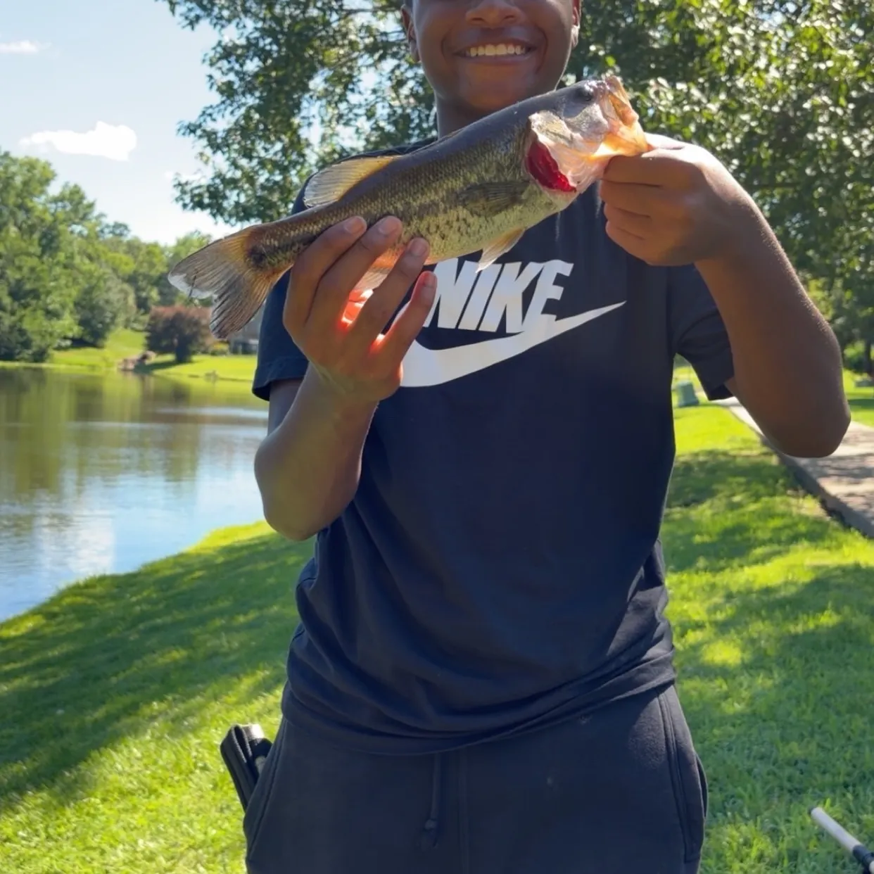 Largemouth bass caught on Fishbrain