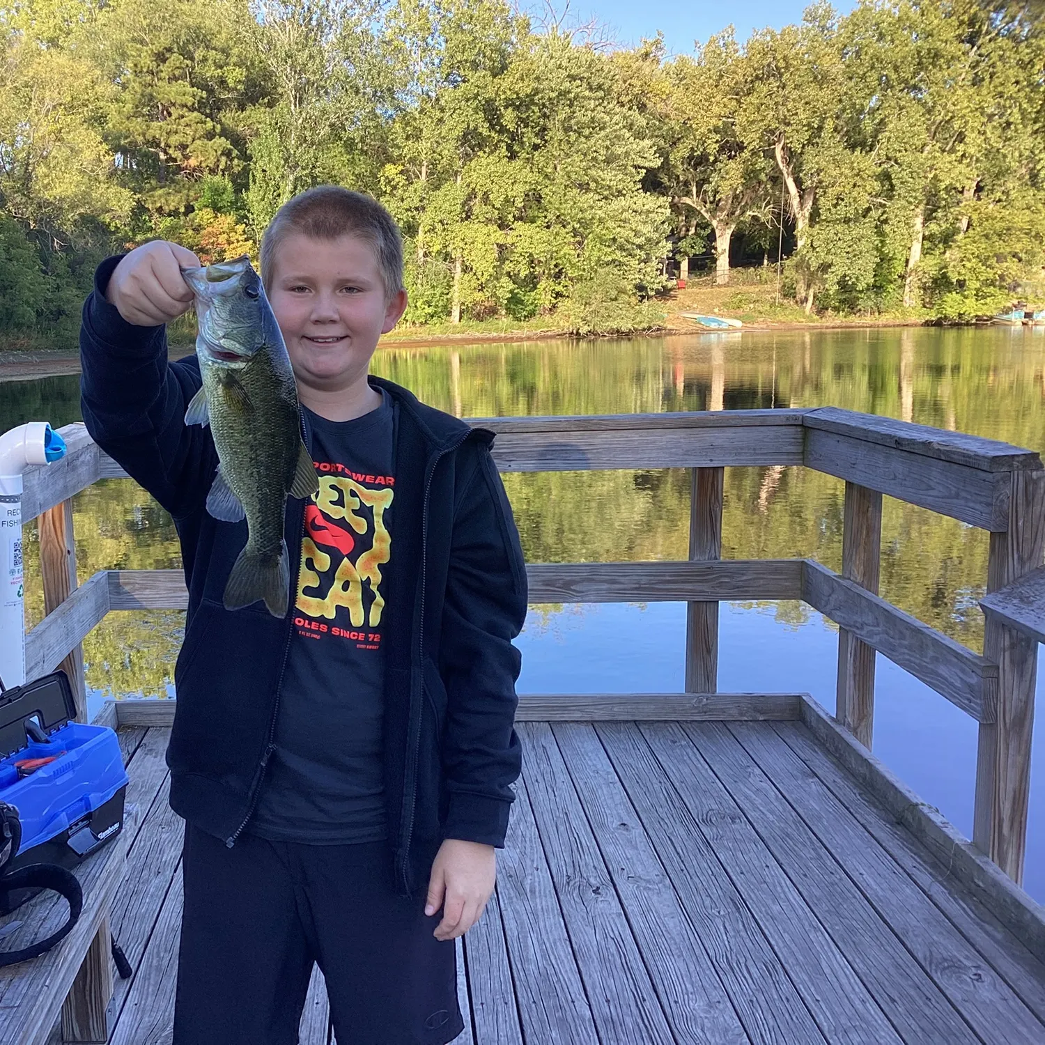 Largemouth bass caught on Fishbrain