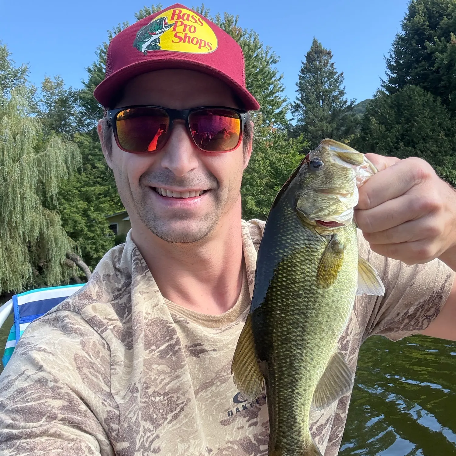 Largemouth bass caught on Fishbrain