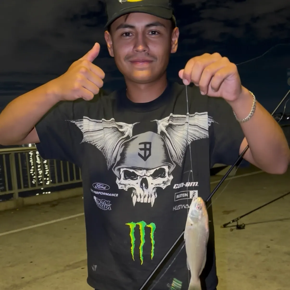 Yellowfin croaker caught on Fishbrain