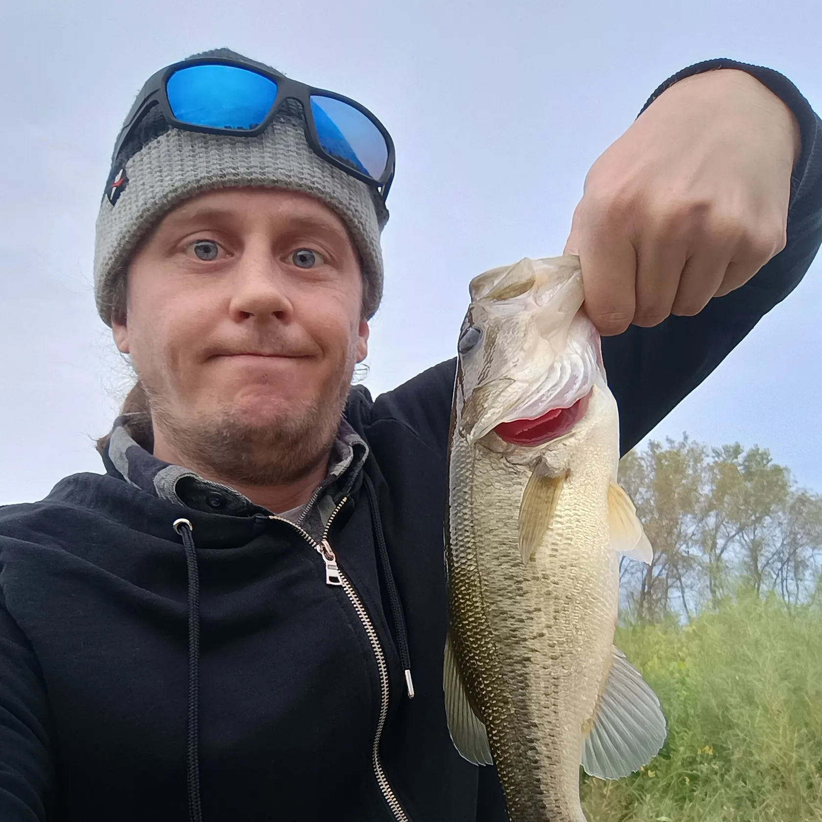 Largemouth bass caught on Fishbrain