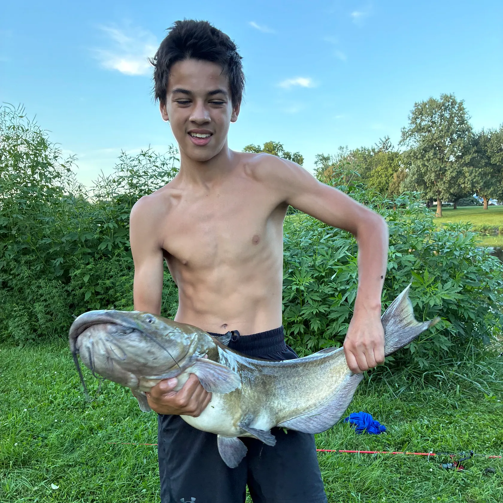 Flathead catfish caught on Fishbrain