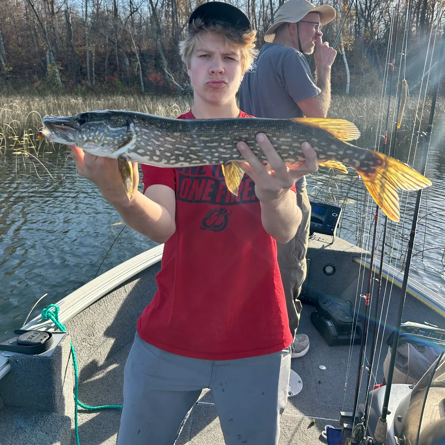 Northern pike caught on Fishbrain