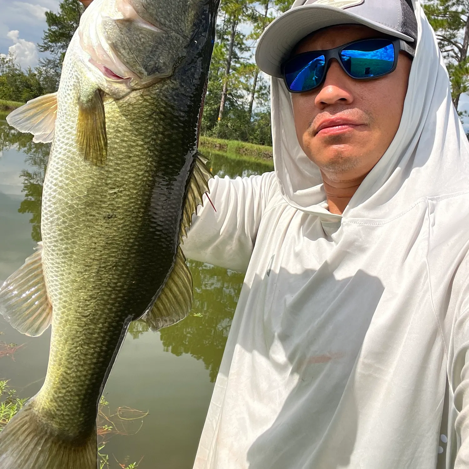 Largemouth bass caught on Fishbrain