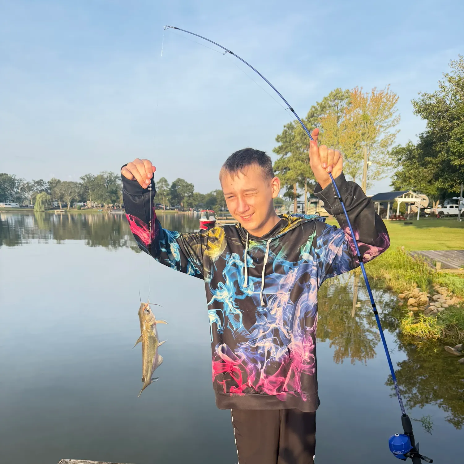 Blue catfish caught on Fishbrain