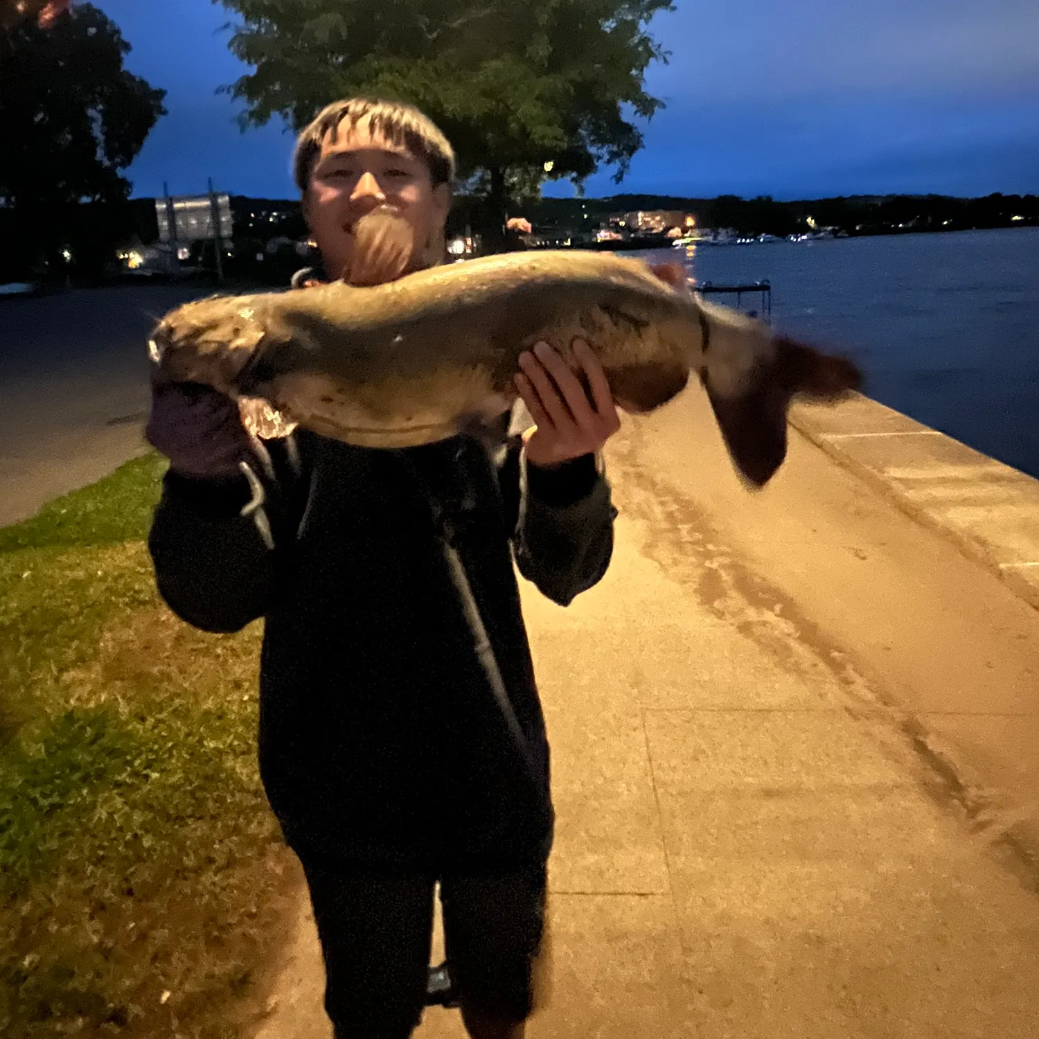 Channel catfish caught on Fishbrain