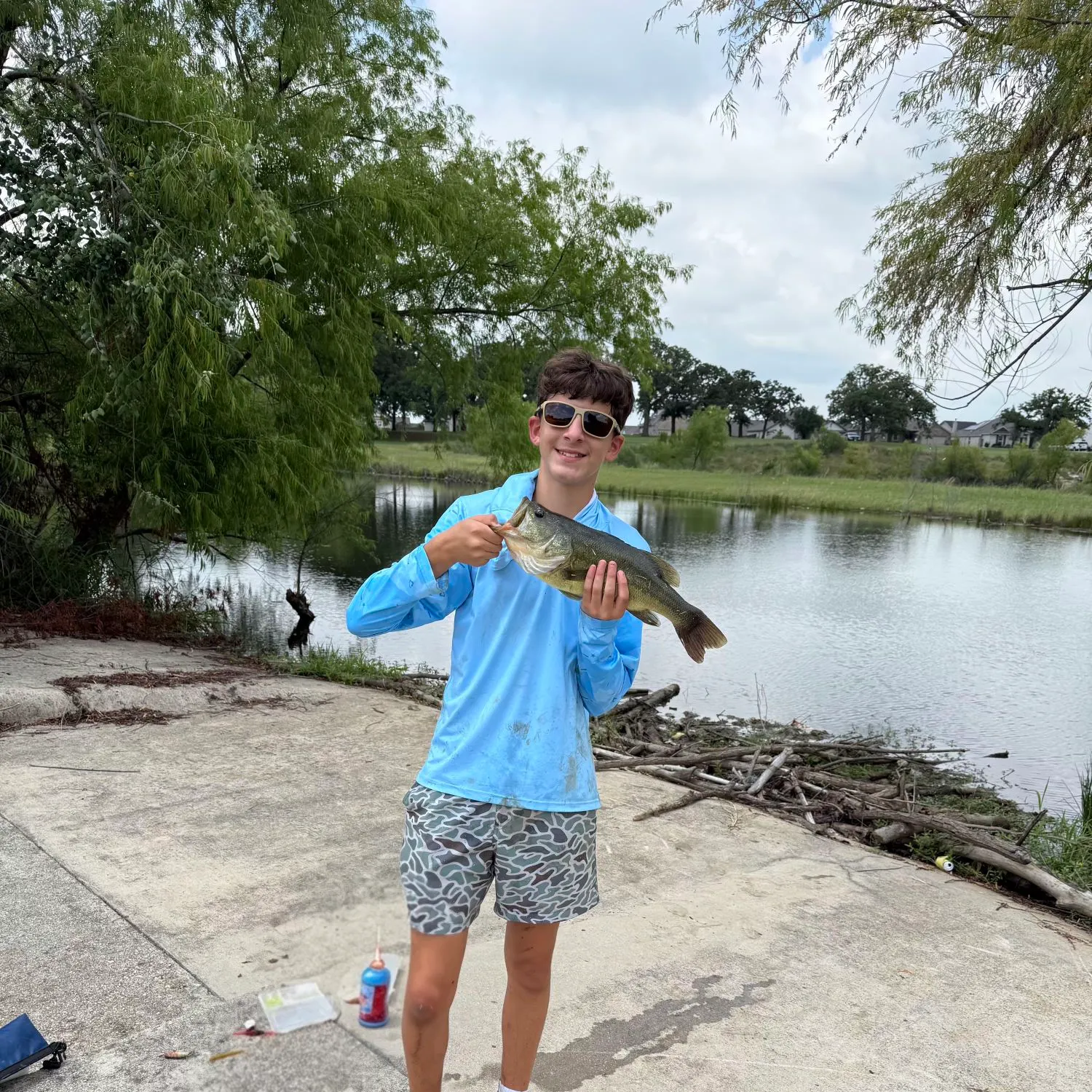 Largemouth bass caught on Fishbrain