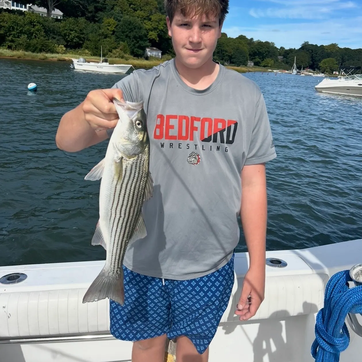 Striped bass caught on Fishbrain