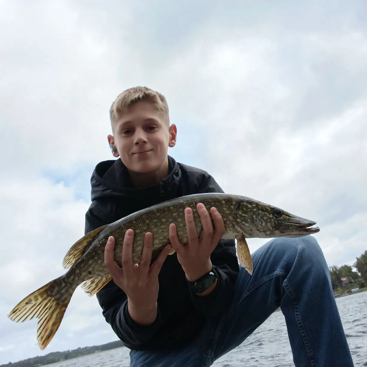 Northern pike caught on Fishbrain