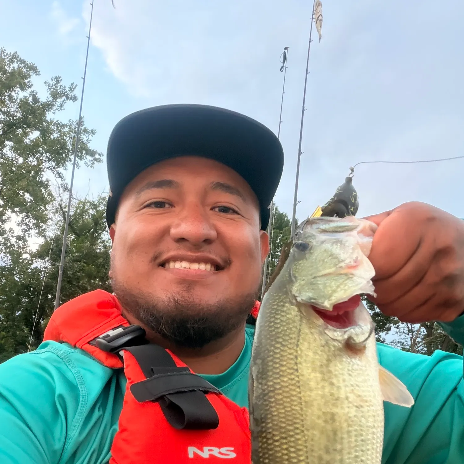 Largemouth bass caught on Fishbrain