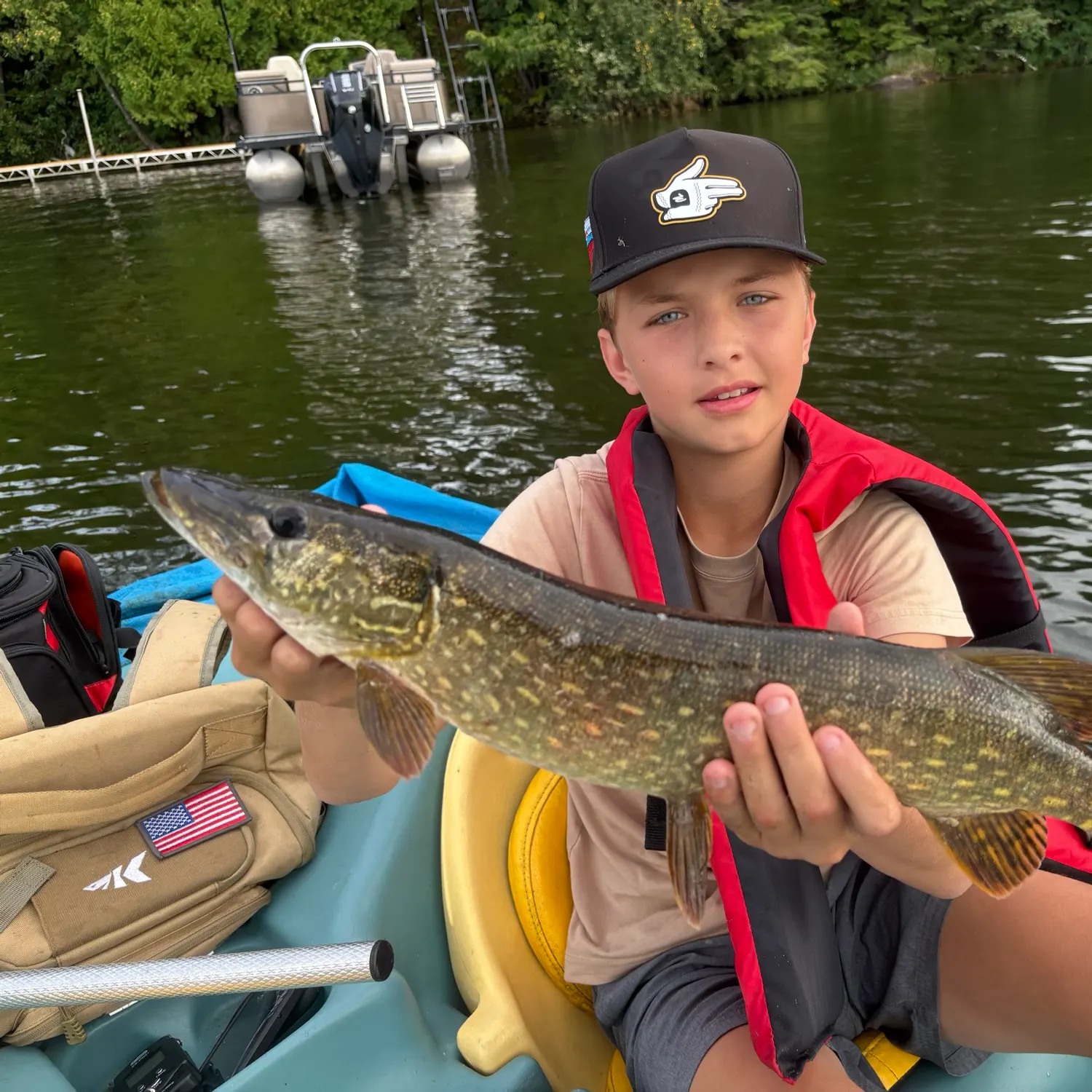 Northern pike caught on Fishbrain