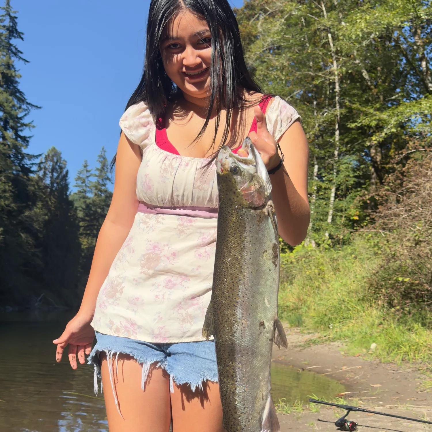 Coho salmon caught on Fishbrain