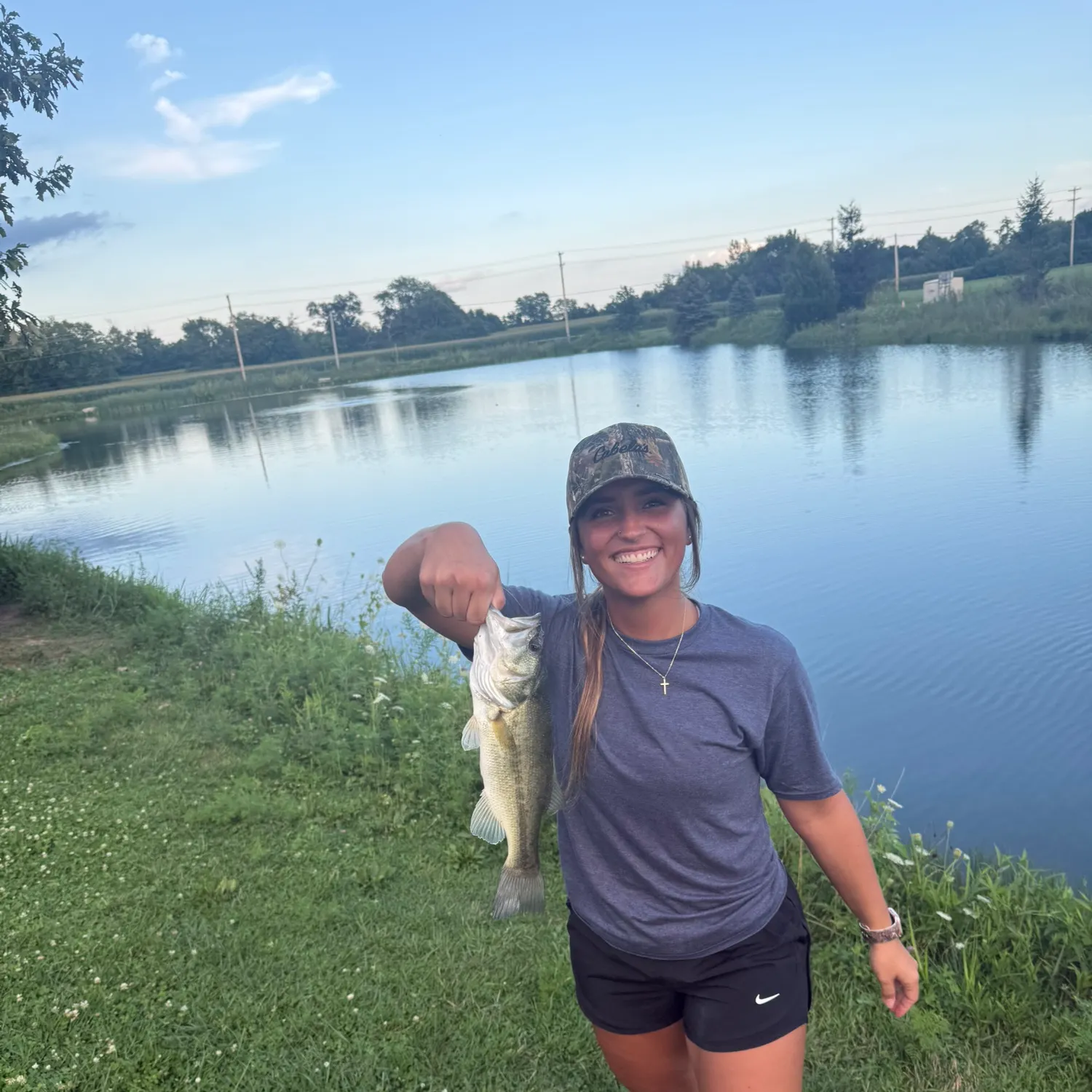 Largemouth bass caught on Fishbrain