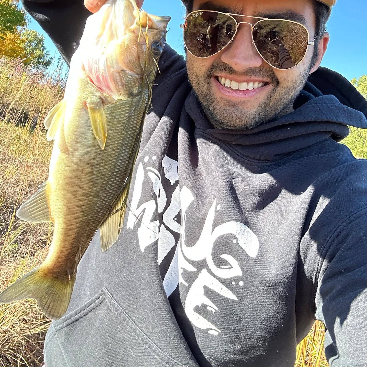 Largemouth bass caught on Fishbrain