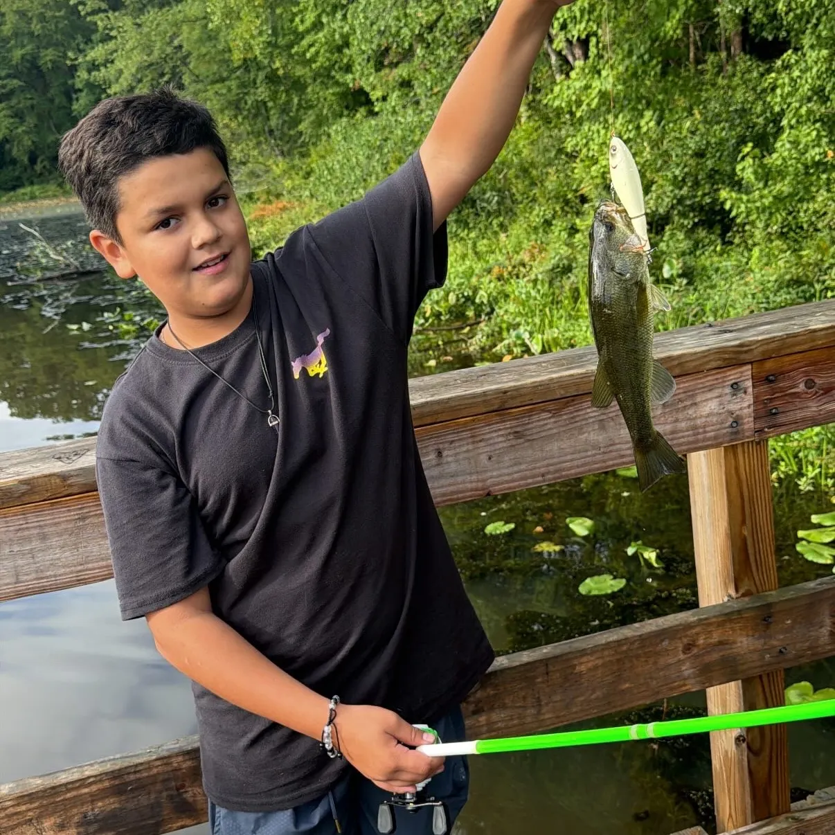 Largemouth bass caught on Fishbrain