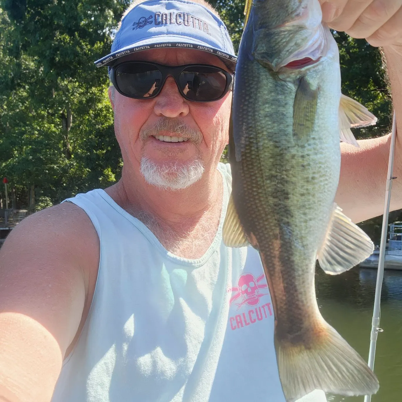 Largemouth bass caught on Fishbrain