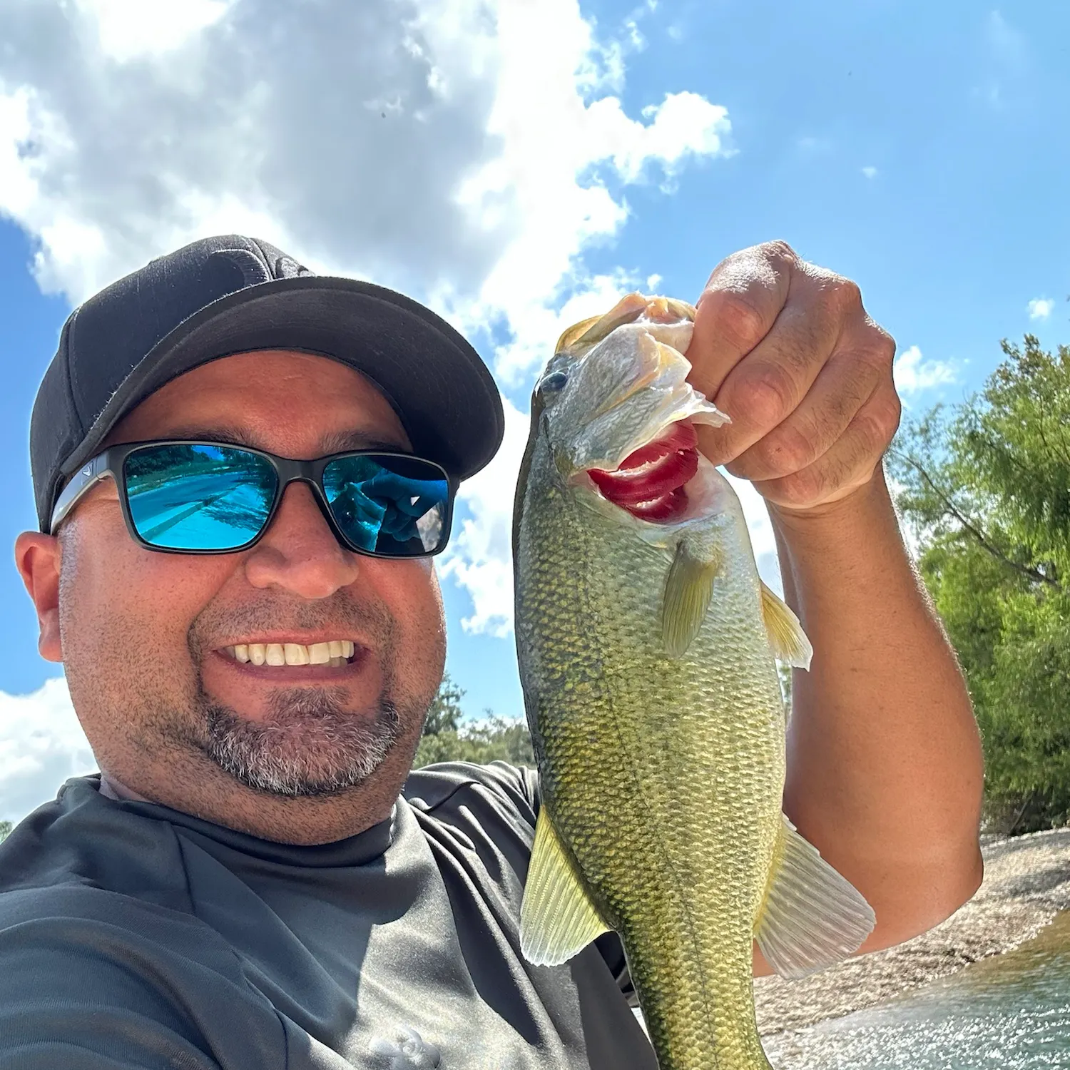 Largemouth bass caught on Fishbrain