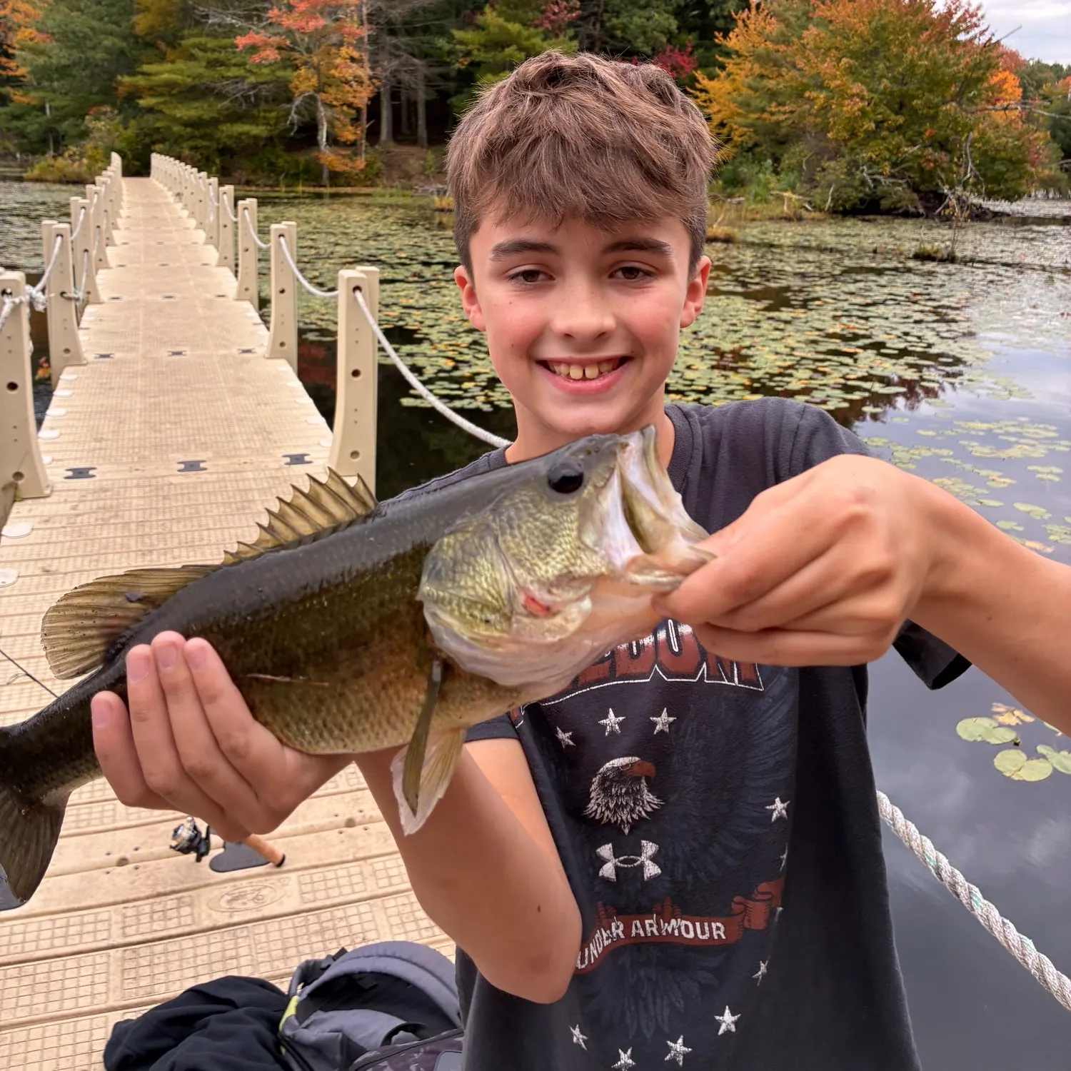 Largemouth bass caught on Fishbrain