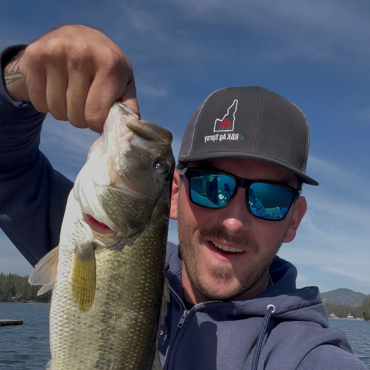 Largemouth bass caught on Fishbrain