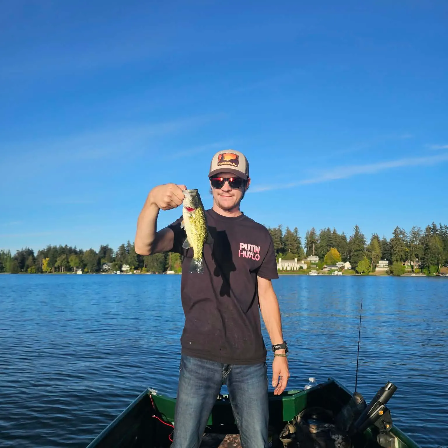 Largemouth bass caught on Fishbrain
