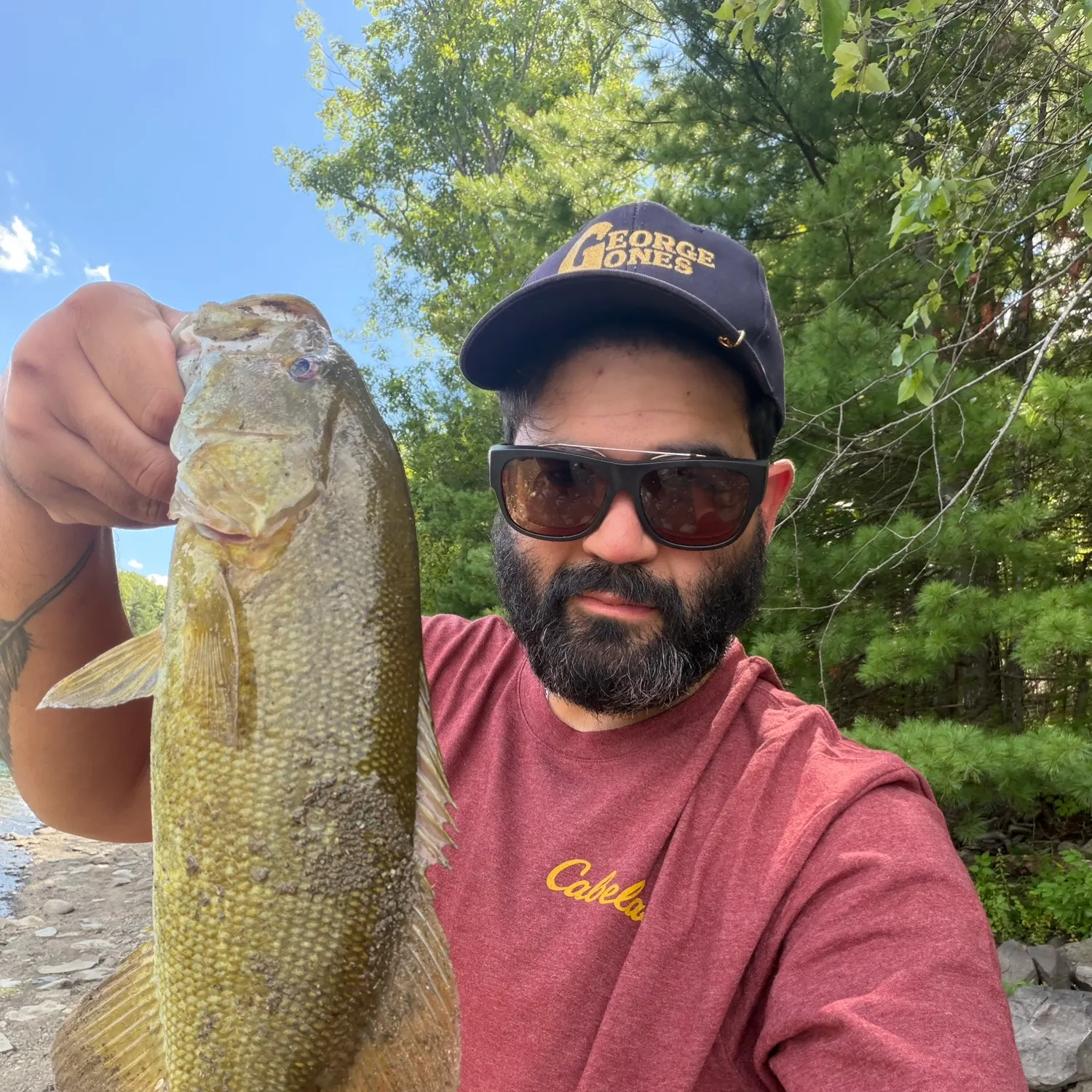 Smallmouth bass caught on Fishbrain