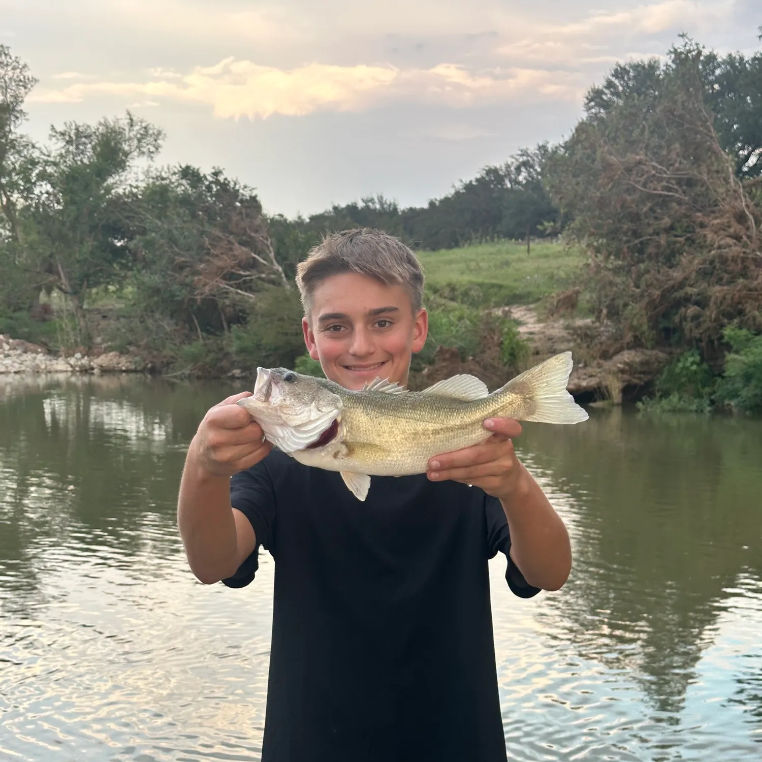 Largemouth bass caught on Fishbrain