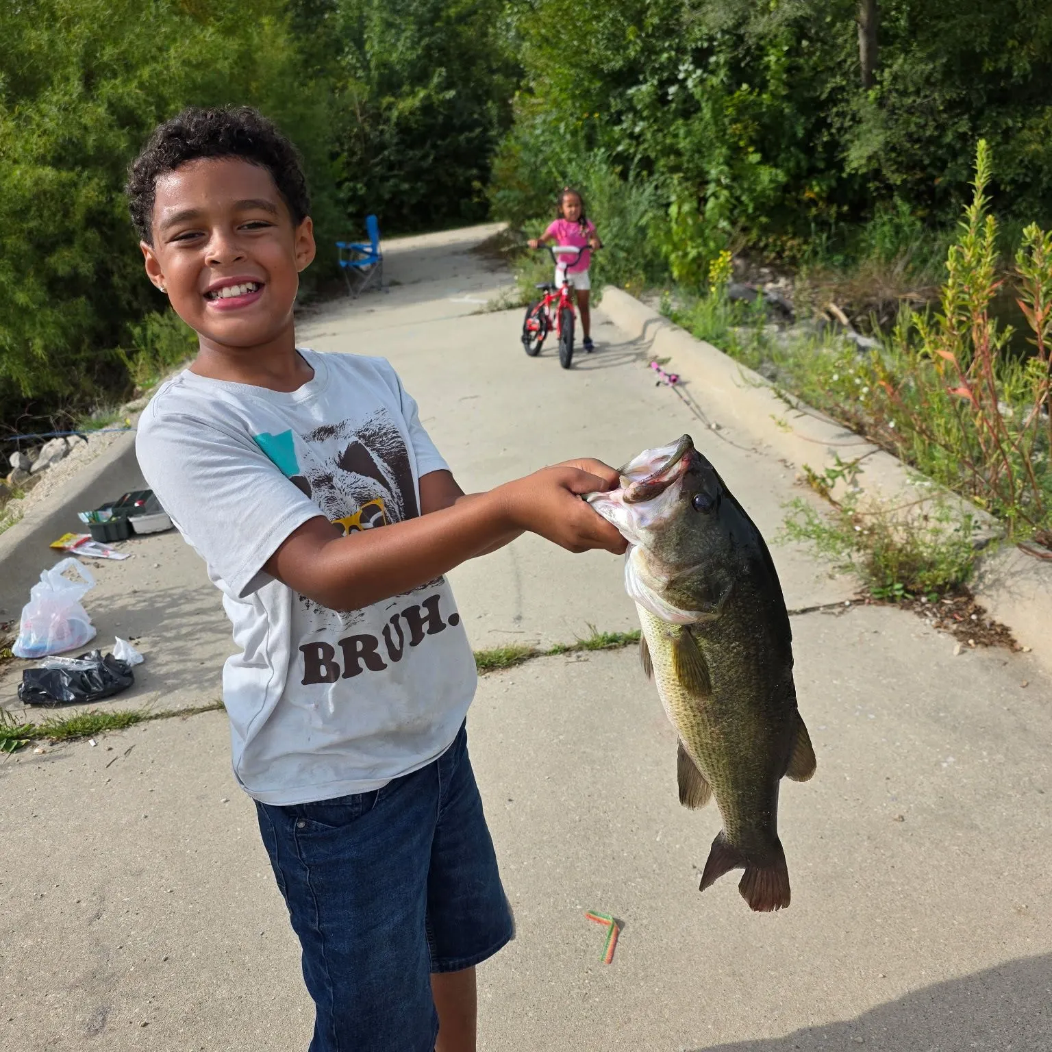 Largemouth bass caught on Fishbrain