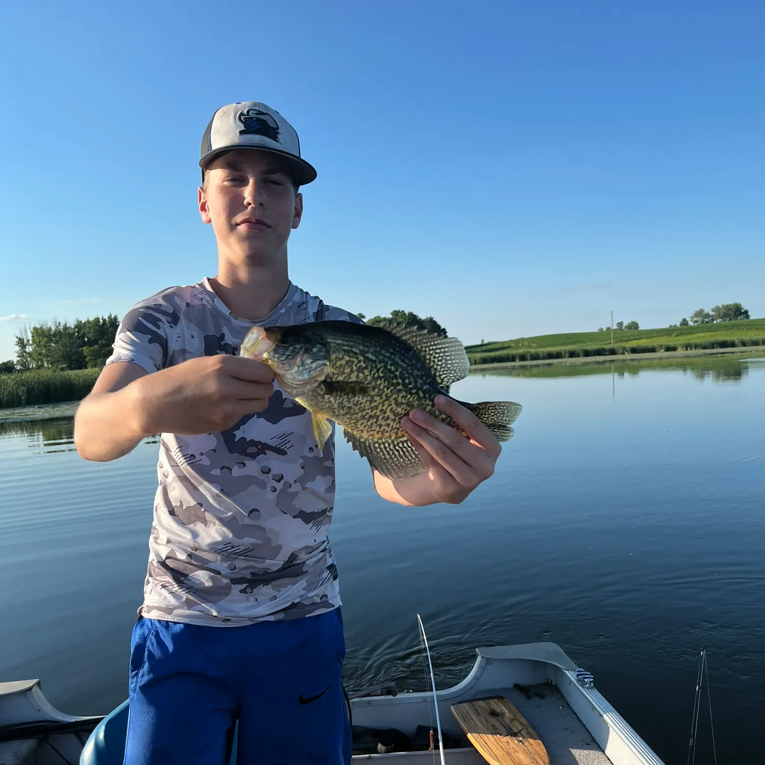 Black crappie caught on Fishbrain