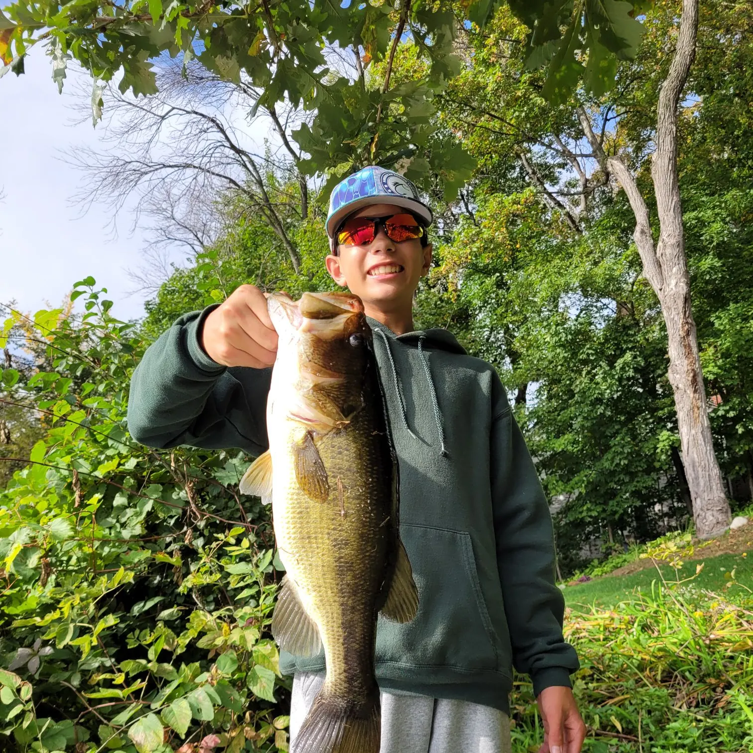 Largemouth bass caught on Fishbrain