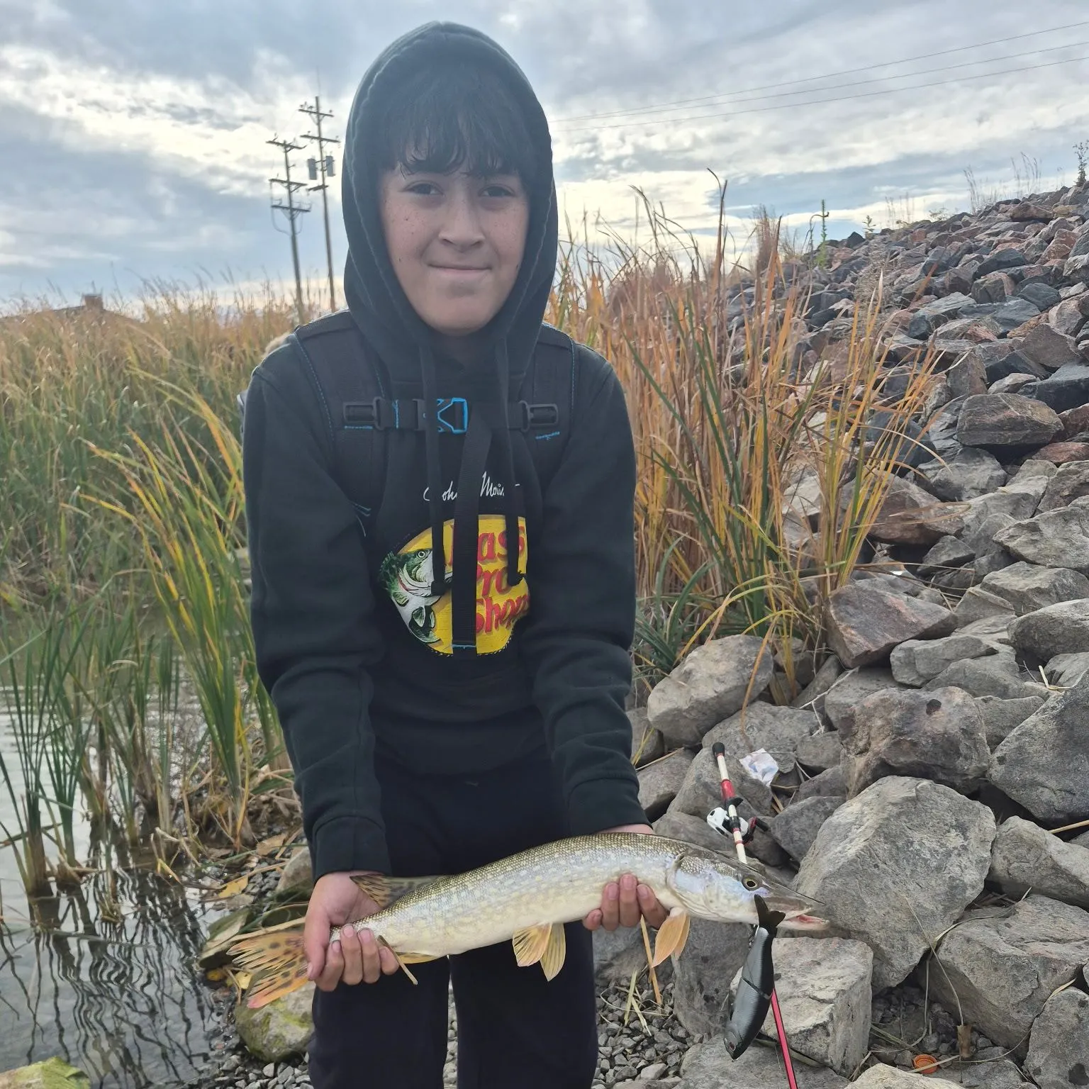 Northern pike caught on Fishbrain