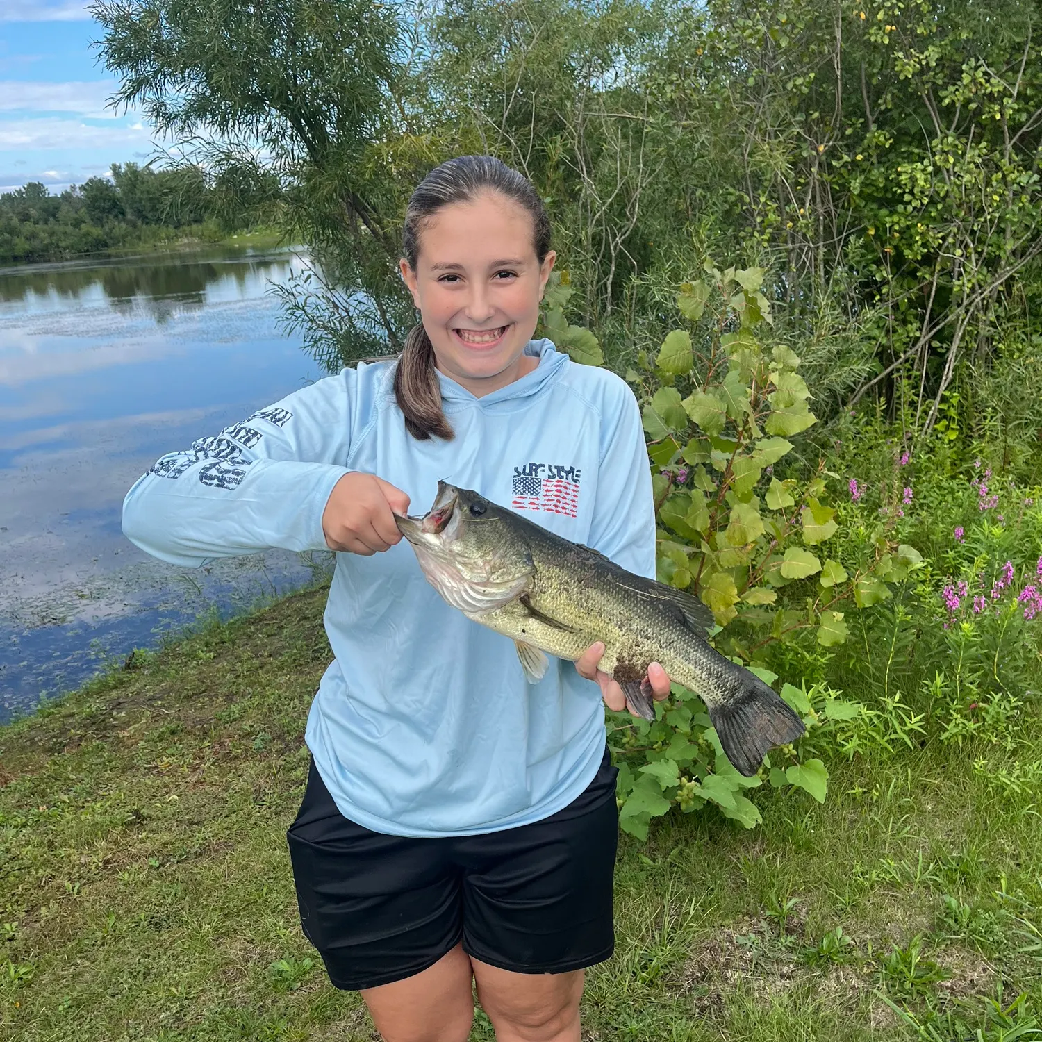 Largemouth bass caught on Fishbrain