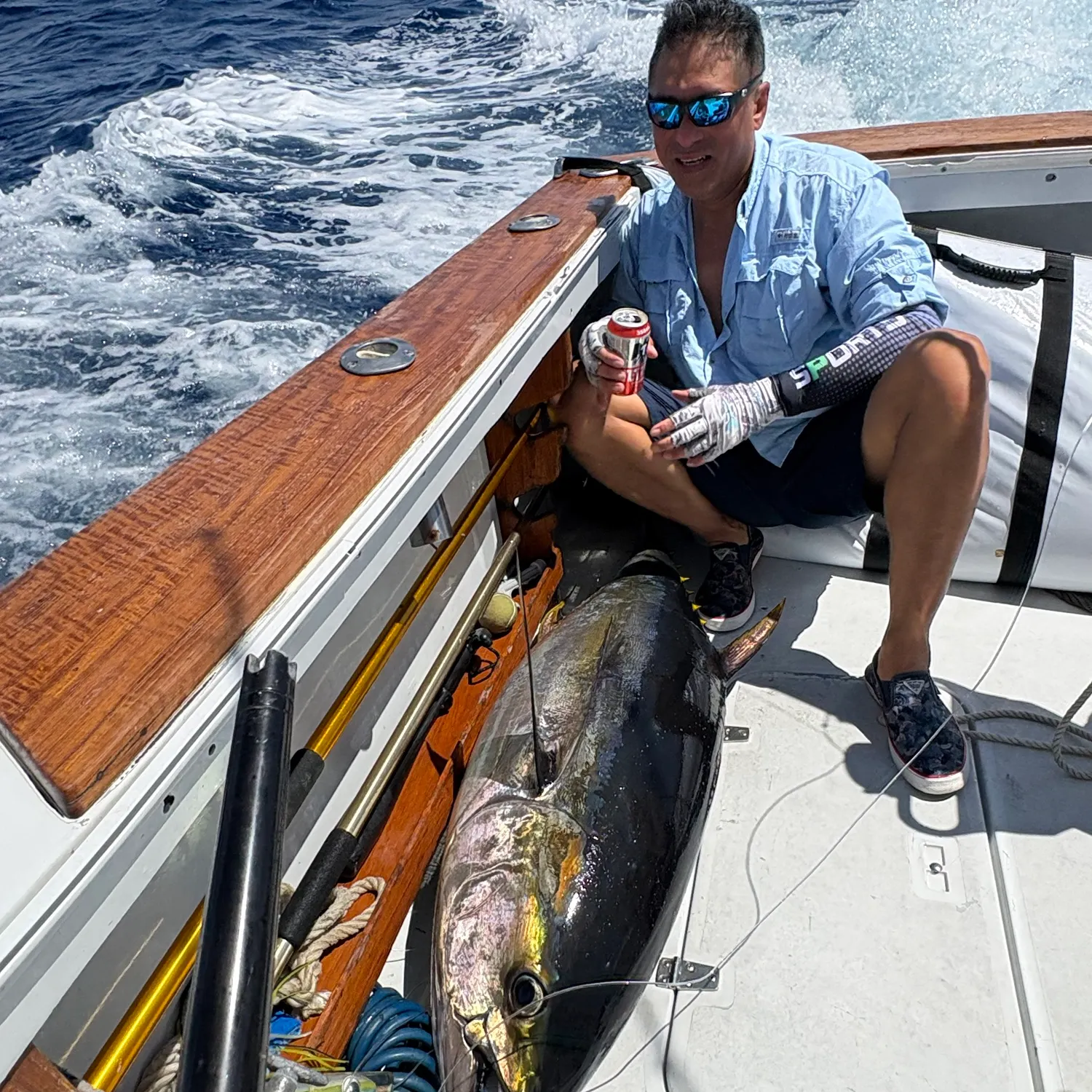 Yellowfin tuna caught on Fishbrain