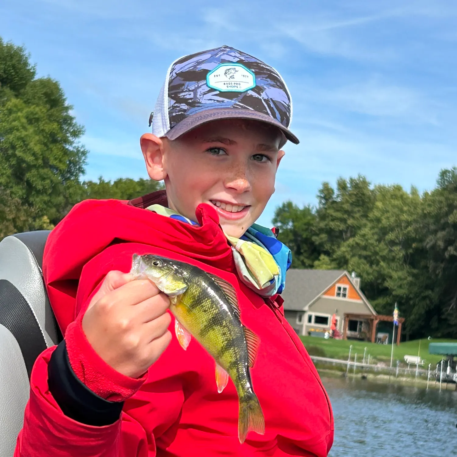 Yellow perch caught on Fishbrain