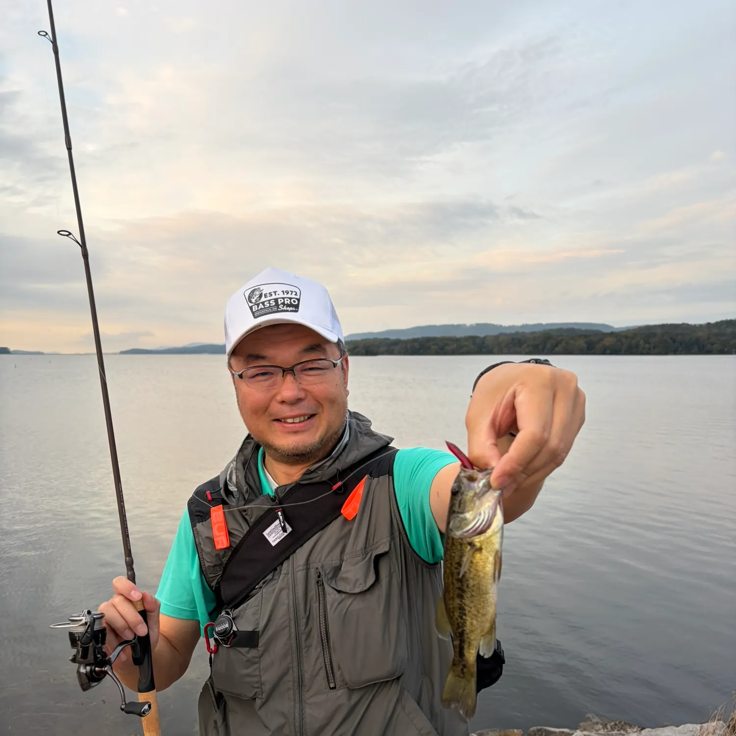 Largemouth bass caught on Fishbrain