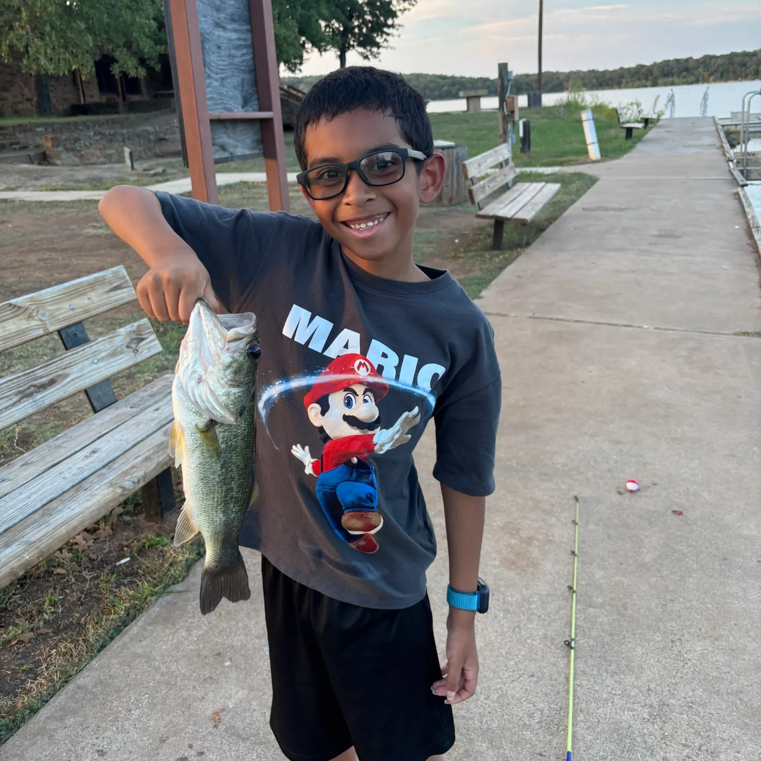 Largemouth bass caught on Fishbrain