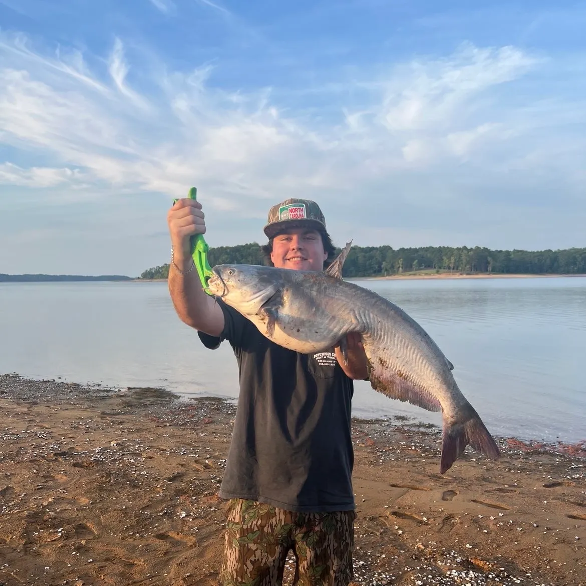 Blue catfish caught on Fishbrain